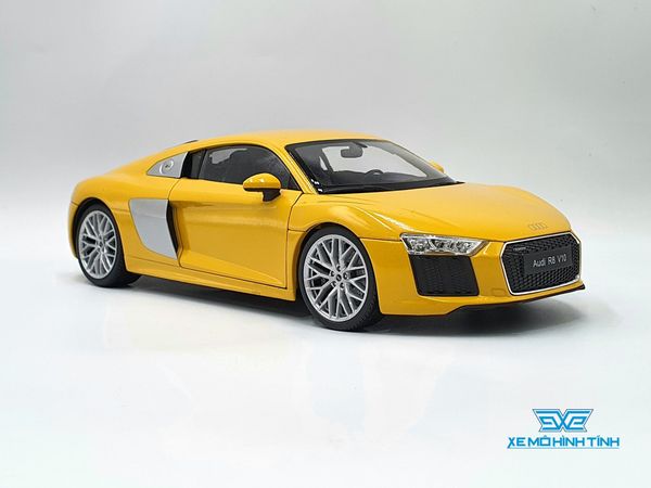 XE MÔ HÌNH AUDI R8 V10 1:18 WELLY NEX (VÀNG)