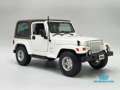 XE MÔ HÌNH JEEP WRANGLER SAHARA 1:18 MAISTO (TRẮNG)