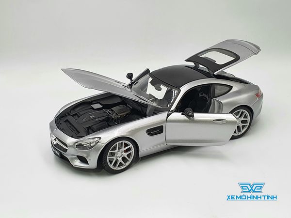 XE MÔ HÌNH MERCEDES-BENZ GT AMG 1:18 MAISTO (BẠC)