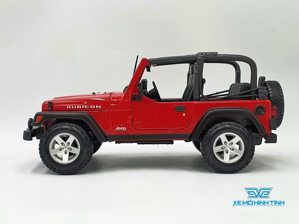 XE MÔ HÌNH JEEP WRANGLER CONVERTIBLE 2014 1:18 MAISTO (ĐỎ)