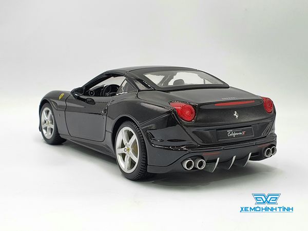 XE MÔ HÌNH FERRARI CALIFORNIA T MUI CỨNG 1:18 BBURAGO (ĐEN)