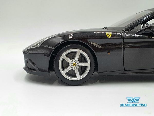 XE MÔ HÌNH FERRARI CALIFORNIA T MUI CỨNG 1:18 BBURAGO (ĐEN)