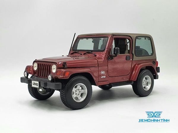 XE MÔ HÌNH JEEP WRANGLER SAHARA 1:18 MAISTO (NÂU)