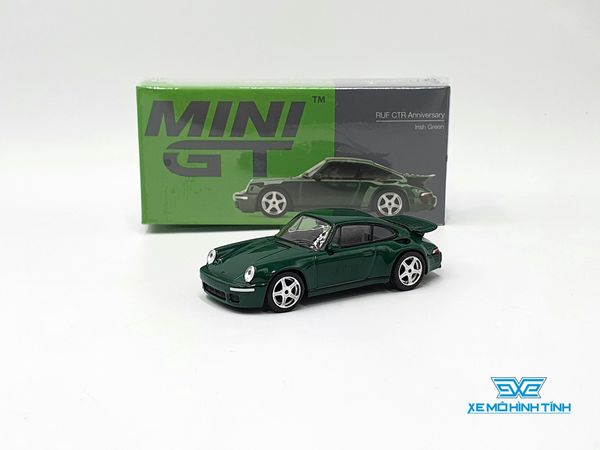 Xe Mô Hình RUF CTR Anniversary Irish Green 1:64 MiniGT ( Xanh Lá )