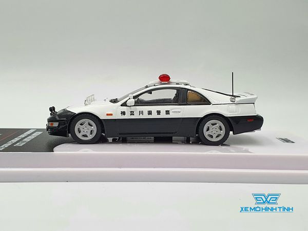 Xe Mô Hình Nissan Fairlady Z (Z32) Kanagawa-Kenkei Japanese Police Car 1:64 Inno Models ( Trắng Police )