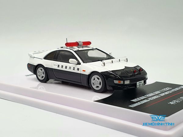 Xe Mô Hình Nissan Fairlady Z (Z32) Kanagawa-Kenkei Japanese Police Car 1:64 Inno Models ( Trắng Police )