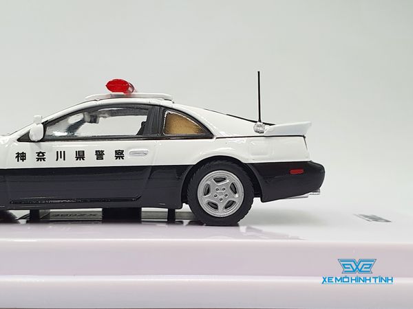 Xe Mô Hình Nissan Fairlady Z (Z32) Kanagawa-Kenkei Japanese Police Car 1:64 Inno Models ( Trắng Police )