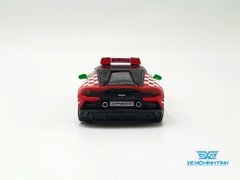 Xe Mô Hình Lamborghini Huracan EVO Bologna Airport 2020 Follow- Me Car China LHD 1:64 MiniGT ( đỏ xanh )