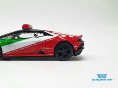 Xe Mô Hình Lamborghini Huracan EVO Bologna Airport 2020 Follow- Me Car China LHD 1:64 MiniGT ( đỏ xanh )