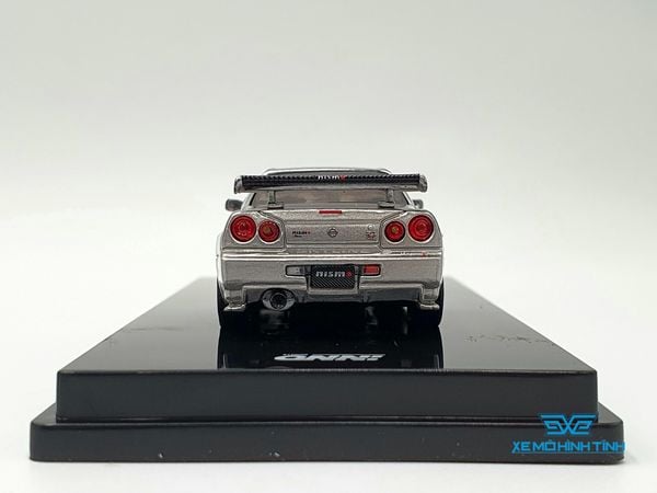 Xe Mô Hình Nissan Skyline GT-R (R34) Nismo R-Tune Silver 1:64 INNO ( Bạc )