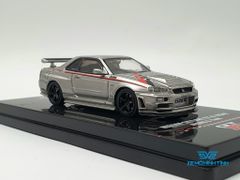 Xe Mô Hình Nissan Skyline GT-R (R34) Nismo R-Tune Silver 1:64 INNO ( Bạc )