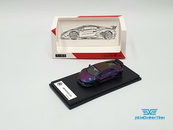 Xe Mô Hình Lamborghini Huracan LB*Performance 1:64 JEC ( Tím Biến Màu )