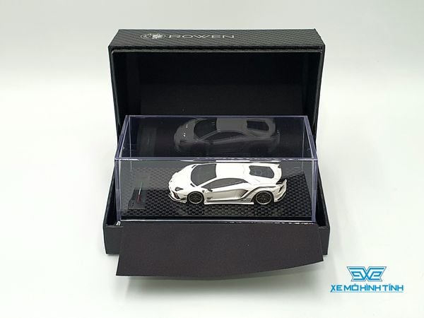 Xe Mô Hình Rowen Lamborghini Aventador S 1:64 YM Model ( Trắng )