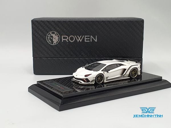 Xe Mô Hình Rowen Lamborghini Aventador S 1:64 YM Model ( Trắng )