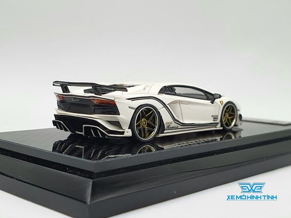 Xe Mô Hình Rowen Lamborghini Aventador S 1:64 YM Model ( Trắng )