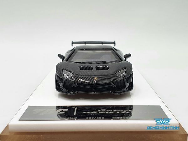 Xe Mô Hình Lamborghini Aventador Limited 499pcs 1:64 TPC ( Đen )