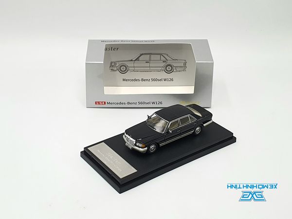 Xe Mô Hình Mercede-Benz 560sel W126 1:64 Master ( Đen )