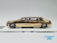 Xe Mô Hình Mercedes - Maybach S600 Pullman 1:64 Stance Hunters (Vàng Crom )