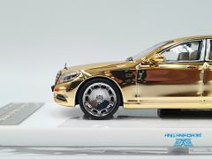 Xe Mô Hình Mercedes - Maybach S600 Pullman 1:64 Stance Hunters (Vàng Crom )