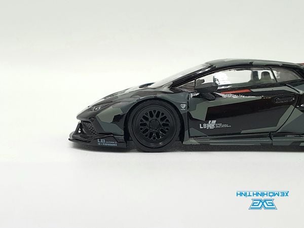 Xe Mô Hình LB★WORKS Lamborghini Huracán GT Digital Camouflage 1:64 MiniGT (Đen)