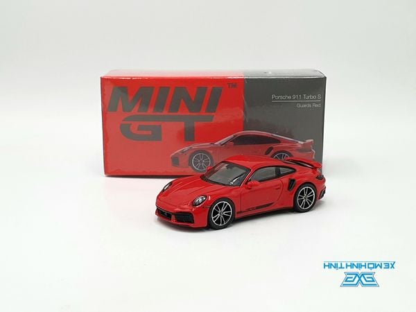 Xe Mô Hình Porsche 911 Turbo S Guards Red LHD 1:64 Minigt ( Đỏ )