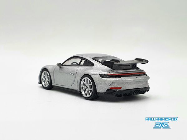 Xe Mô Hình Porsche 911 (922) GT3 GT Silver Metallic LHD 1:64 Minigt ( Bạc )