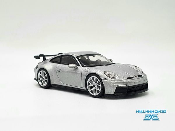 Xe Mô Hình Porsche 911 (922) GT3 GT Silver Metallic LHD 1:64 Minigt ( Bạc )