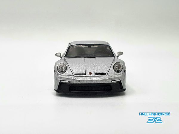 Xe Mô Hình Porsche 911 (922) GT3 GT Silver Metallic LHD 1:64 MiniGT ( Bạc )