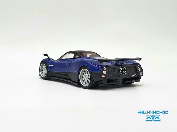 Xe Mô Hình Pagani Zonda F Blu Argentina RHD 1:64 MiniGT (Xanh)