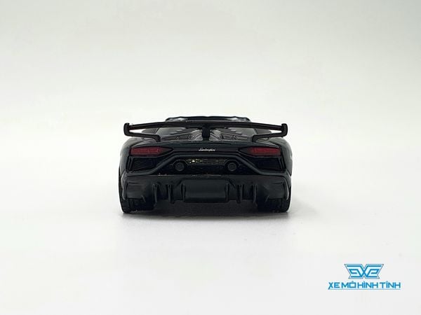 Xe Mô Hình Lamborghini Aventador SVJ Roadster Grigio Telesto LHD 1:64 Minigt ( Đen )