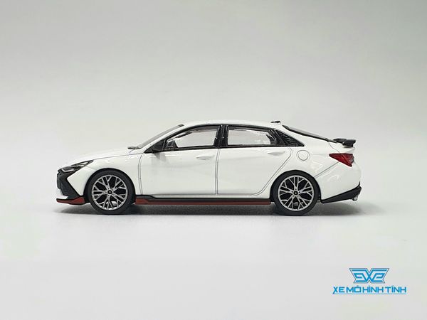 Xe Mô Hình Hyundai ELANTRA N Ceramic White LHD 1:64 Minigt ( Trắng )