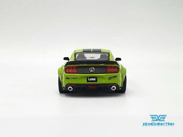 Xe Mô Hình LB-WORK Ford Mustang Grabber Lime LHD 1:64 Minigt ( Xanh Lá )