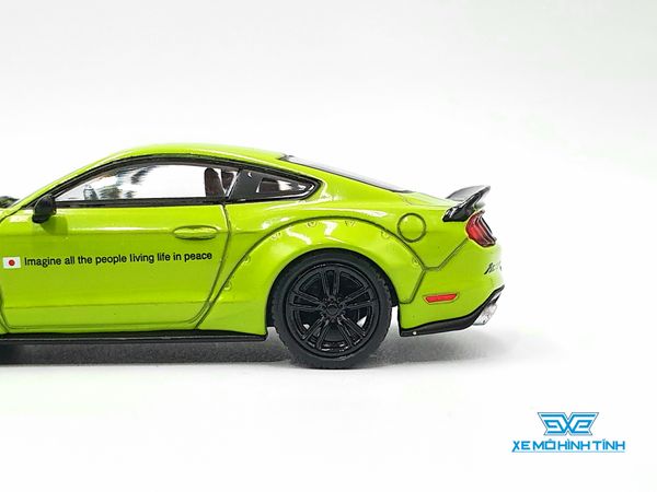 Xe Mô Hình LB-WORK Ford Mustang Grabber Lime LHD 1:64 Minigt ( Xanh Lá )