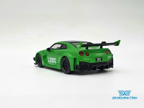 Xe Mô Hình LB-Silhouette WORKS GT Nissan 35GT-RR Ver.2 Apple Green LHD 1:64 Minigt ( Xanh Lá )