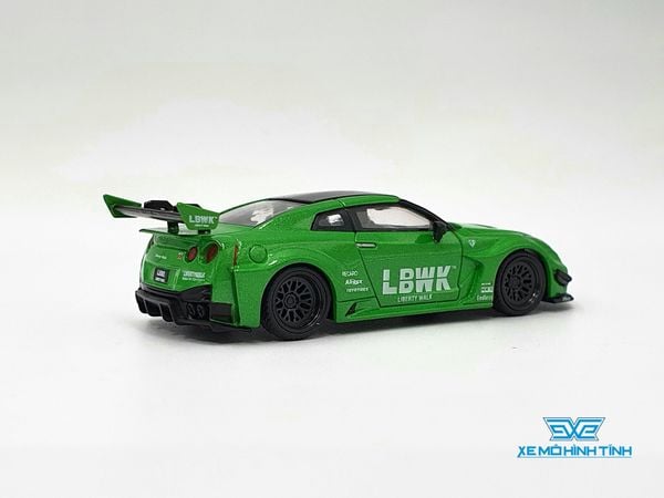 Xe Mô Hình LB-Silhouette WORKS GT Nissan 35GT-RR Ver.2 Apple Green LHD 1:64 Minigt ( Xanh Lá )