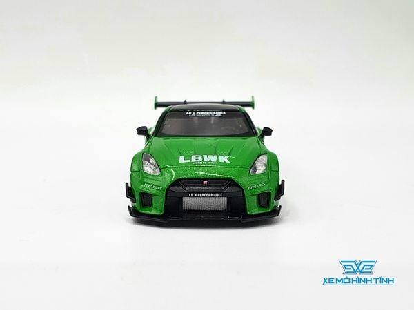 Xe Mô Hình LB-Silhouette WORKS GT Nissan 35GT-RR Ver.2 Apple Green LHD 1:64 Minigt ( Xanh Lá )