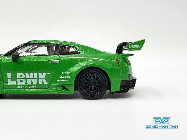 Xe Mô Hình LB-Silhouette WORKS GT Nissan 35GT-RR Ver.2 Apple Green LHD 1:64 Minigt ( Xanh Lá )