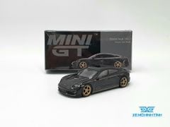 Xe Mô Hình Porsche Taycan Turbo S Volcano Grey Metallic LHD 1:64 Minigt ( Đen )