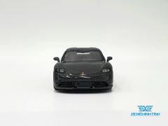 Xe Mô Hình Porsche Taycan Turbo S Volcano Grey Metallic LHD 1:64 Minigt ( Đen )