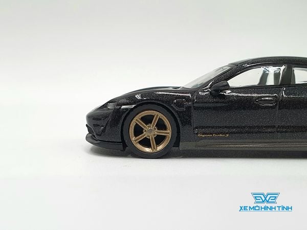 Xe Mô Hình Porsche Taycan Turbo S Volcano Grey Metallic LHD 1:64 Minigt ( Đen )