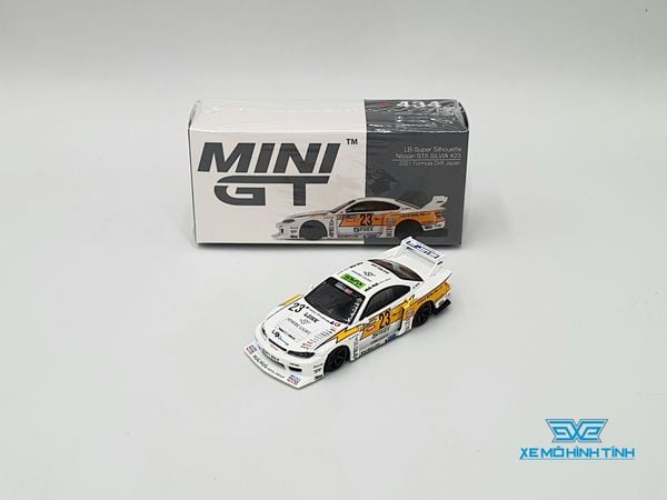 Xe Mô Hình LB-Super Silhouette Nissan S15 SILVIA #23 2021 Formula Drift Japan RHD 1:64 Minigt ( Trắng )