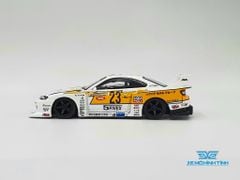 Xe Mô Hình LB-Super Silhouette Nissan S15 SILVIA #23 2021 Formula Drift Japan RHD 1:64 MiniGT ( Trắng )