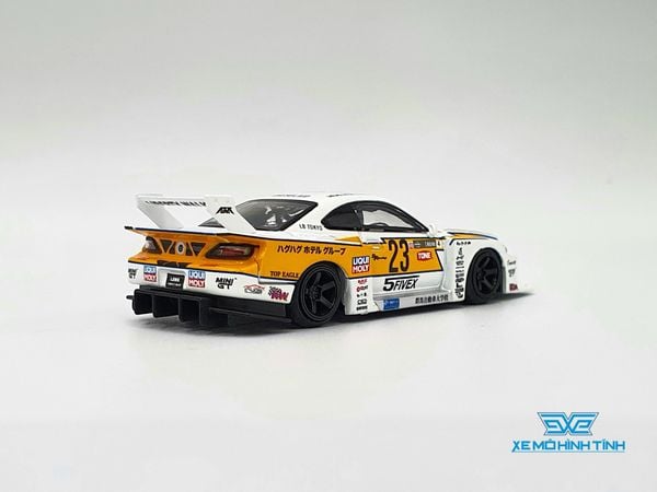 Xe Mô Hình LB-Super Silhouette Nissan S15 SILVIA #23 2021 Formula Drift Japan RHD 1:64 Minigt ( Trắng )