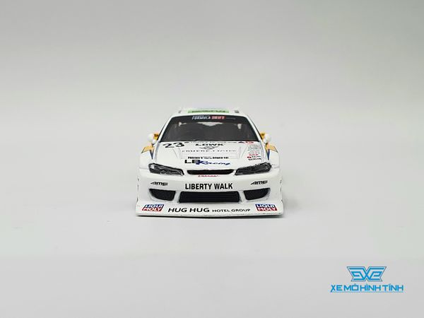 Xe Mô Hình LB-Super Silhouette Nissan S15 SILVIA #23 2021 Formula Drift Japan RHD 1:64 Minigt ( Trắng )