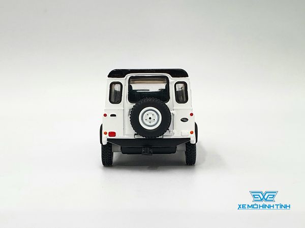 Xe Mô Hình Land Rover Defender 90 Wagon White LHD 1:64 Minigt ( Trắng )