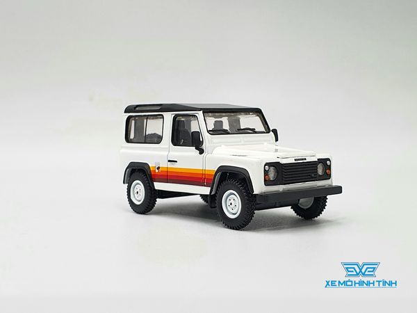 Xe Mô Hình Land Rover Defender 90 Wagon White LHD 1:64 Minigt ( Trắng )