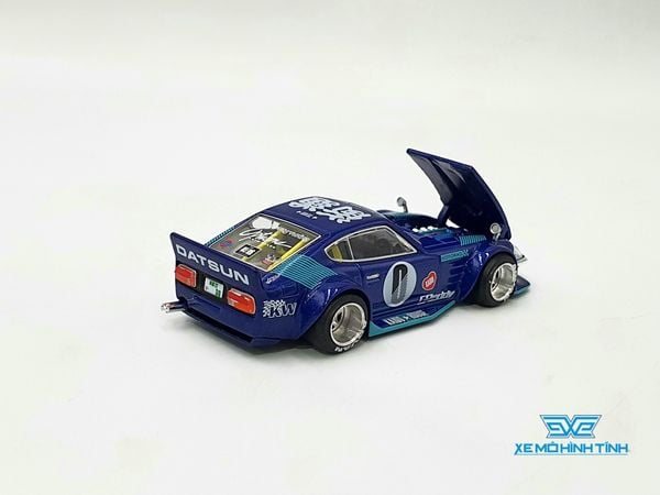 Xe Mô Hình Datsun KAIDO Fairlady Z Blue 1:64 Kaido House/ MIniGT (Xanh Dương)