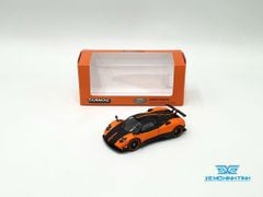 Xe Mô Hình PAGANI ZONDA CINQUE Arancio Saint Tropez 1:64 Tarmac Works ( Cam )