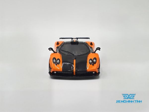 Xe Mô Hình PAGANI ZONDA CINQUE Arancio Saint Tropez 1:64 Tarmac Works ( Cam )