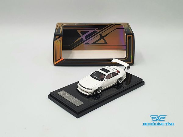 Xe Mô Hình Nissan Silvia S14 Error 404 1:64 YM Model ( Trắng )